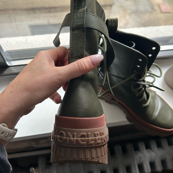 Moncler carinne olive green boots - Picture 3 of 4